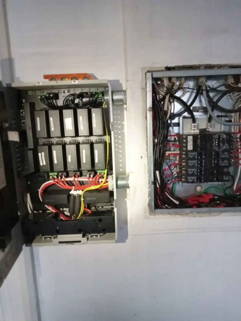 Electrical panel upgrade completed for Security Camera Wiring in Woods Cross
